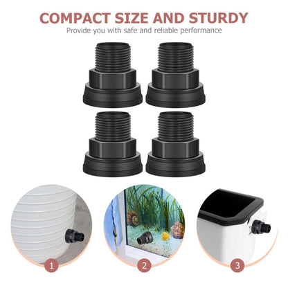 ya 5 8.7 4 Pcs Water Tank Connector Pipe Repair Plastic Tubing Connectors Aquariums