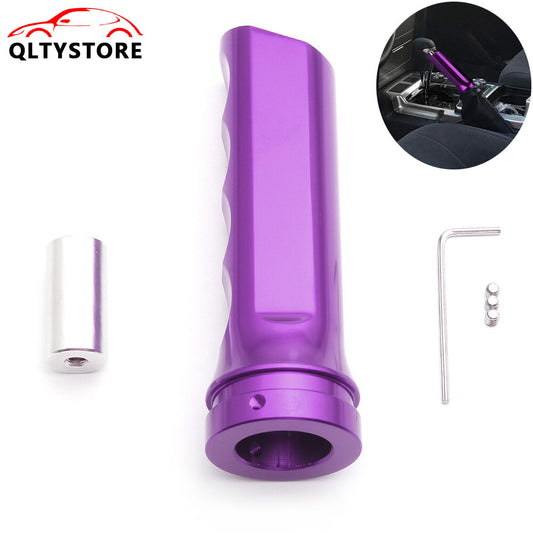 ya 11 6.5 1Pc Purple Car Handle Hand Brake Sleeve Universal Fitment Cover Aluminum