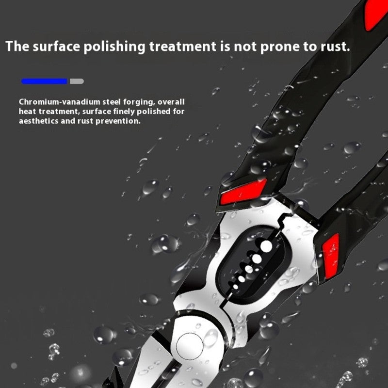 ya 25 Professio l Crimping Stripping Pliers Double Jaw Design Comfortabl Grip Tool
