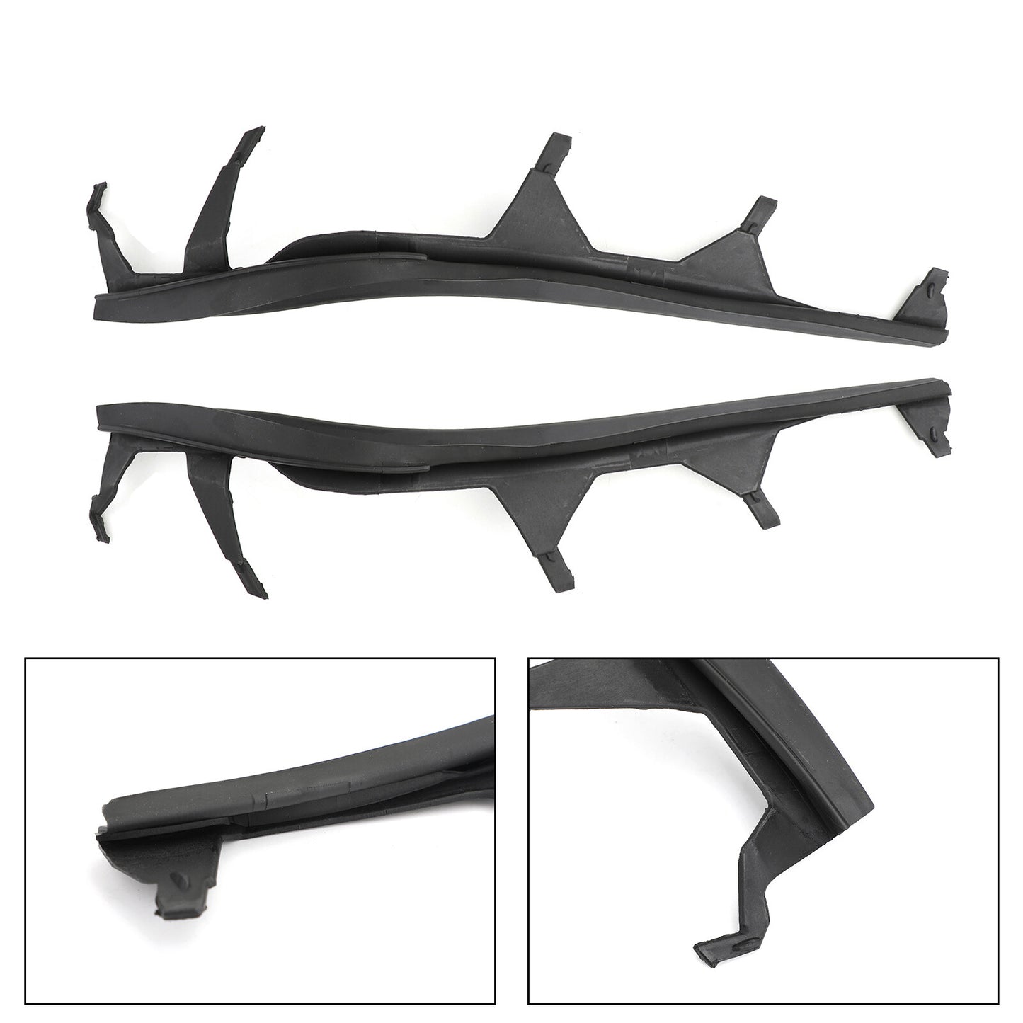 ya 1 8.5.1 Set of Left & Right Upper Headlight Cover Strips Pair Fit E46 325i 02-05 U1