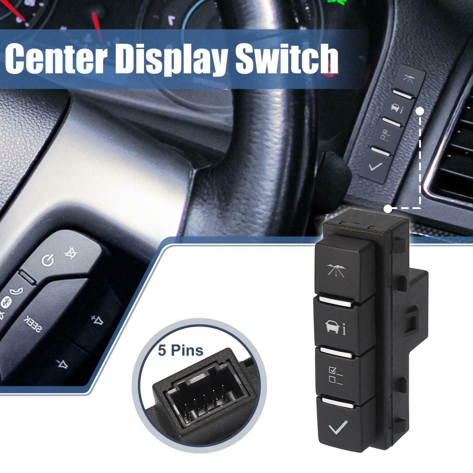 ya 1 8.5.2 For Silverado for Sierra for GMC DIC Driver Information Center Switch 15947841 2007-2013