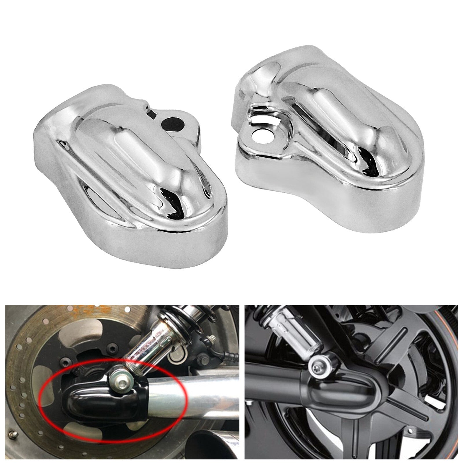 ya 5 8.7 Chrome Bar & Shield Rear Axle Cover Fit for Harley VRSC V-Rod VRSCA 2002-2017