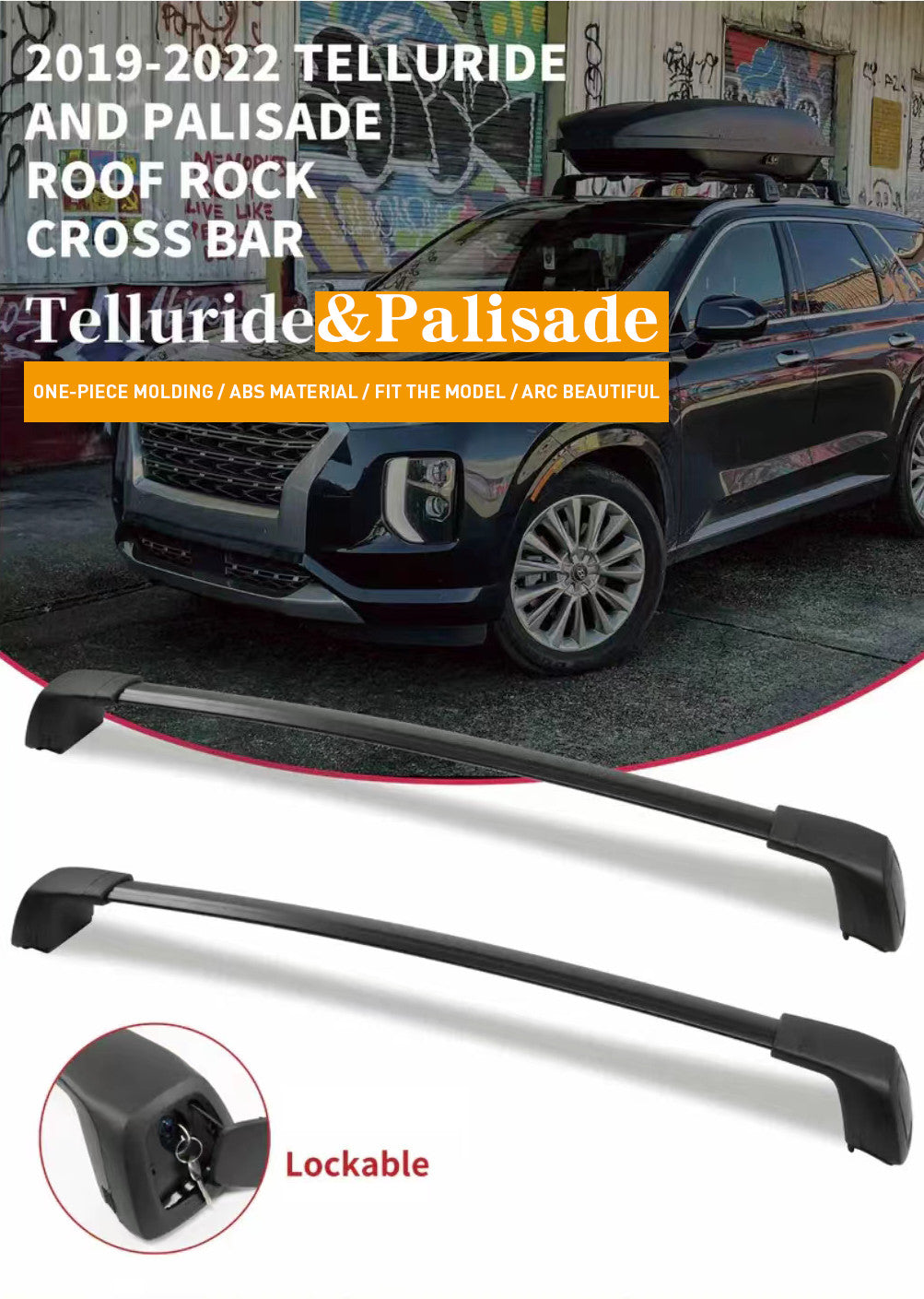 ya 5 8.7 for Hyundai Palisade Roof Rail Luggage Rack Crossbar