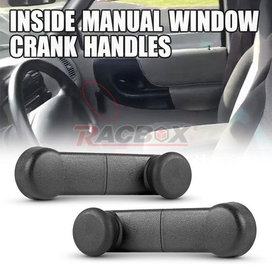 ya 11 6.6 Pair Inside for MAN ual Window Crank Handle Black for 1993-2014 for Ford RANGER F150 F350