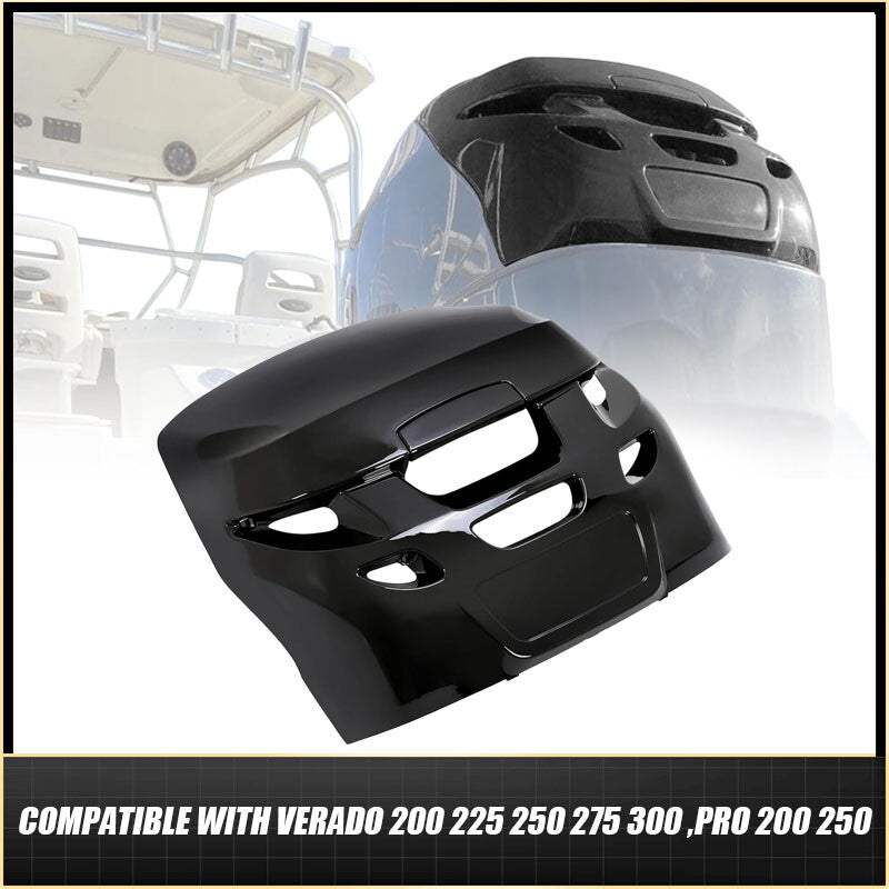 ya 27 7.20 885354T01 Black ABS Top Cowling Airdam Cap For Verado Engine Cover