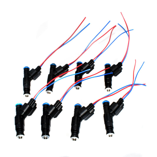 ya 2 7.16 For Mercruiser V8 350 MAG 5.0L 4.3L 6.2L 0280156081 8x Fuel Injector & Pigtail
