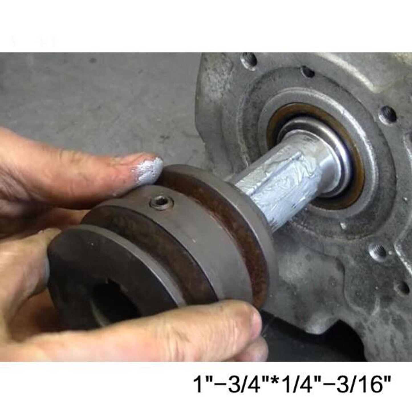ya 14 3/4 to 1 Inch W/STEP Key Gas?Engine Pulley Crank Shaft Socket Adapter