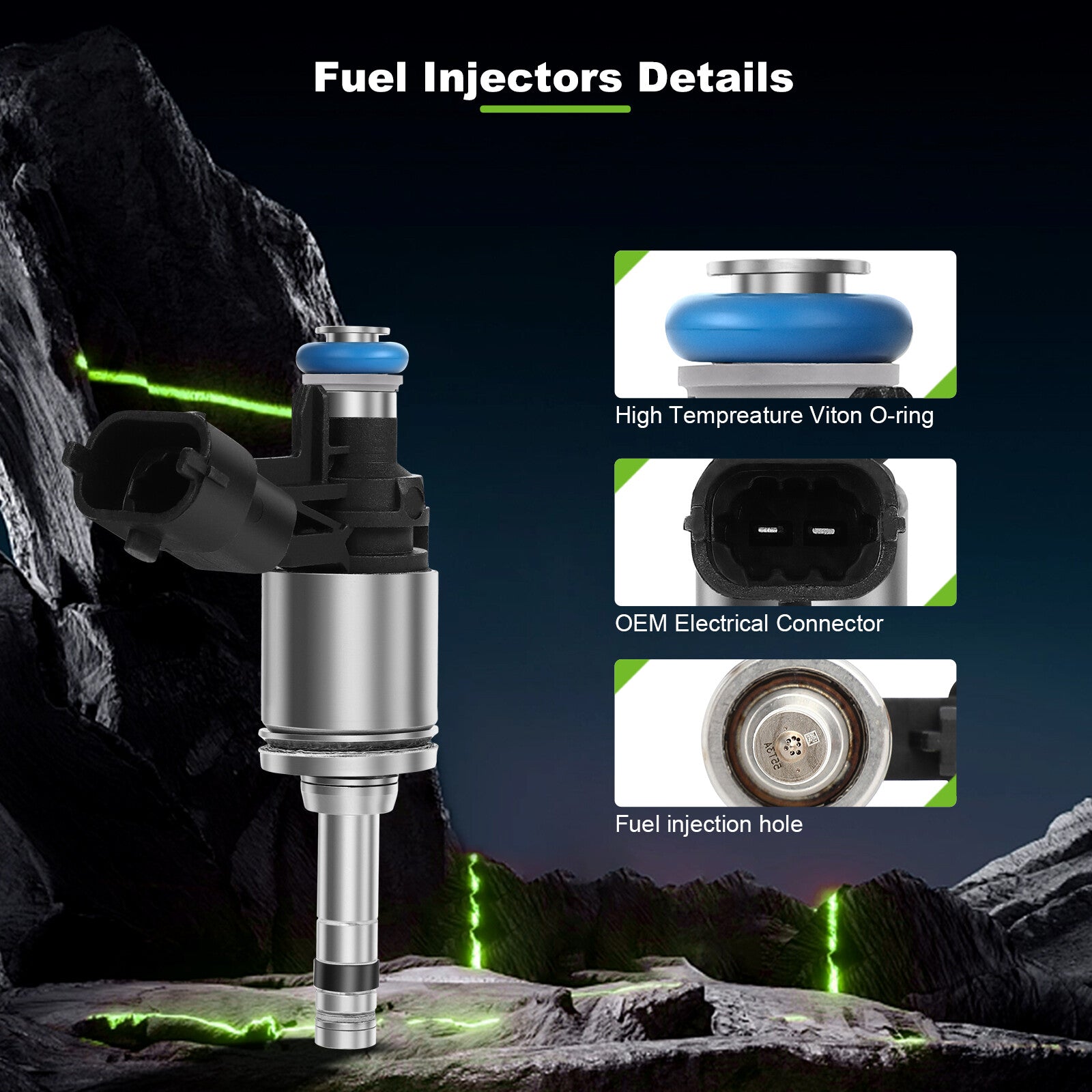 ya 1 8.5.1 6 Fuel Injectors for Buick Enclave for Traverse for GMC Acadia 3.6L 2012-2017