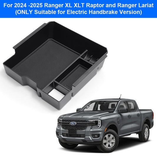 ya 8 5.26 Car Center Armrest Storage Tray Organizer Box For 2024-2025 for Ford Ranger