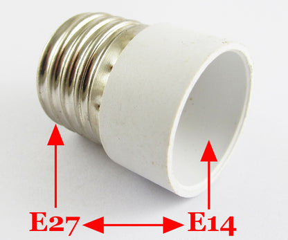 ya 14 10pcs E27 Male to E14 Female Socket Base LED Halogen CFL Light Bulb Lamp Adapter