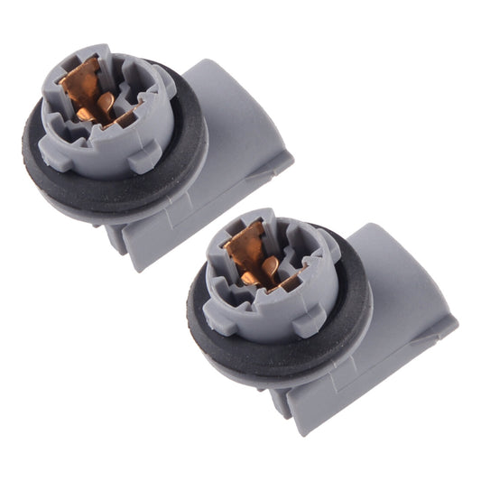 ya 1 7.3 2 pieces of rear bumper license light socket plastic suitable for Toyota Tundra Tacoma gray-