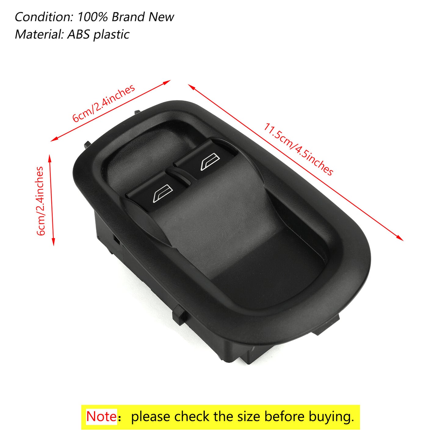 ya 1 8.5.3 Drivers Side Door Double Window Switch Fit Transit MK8 Custom 1791339 U1
