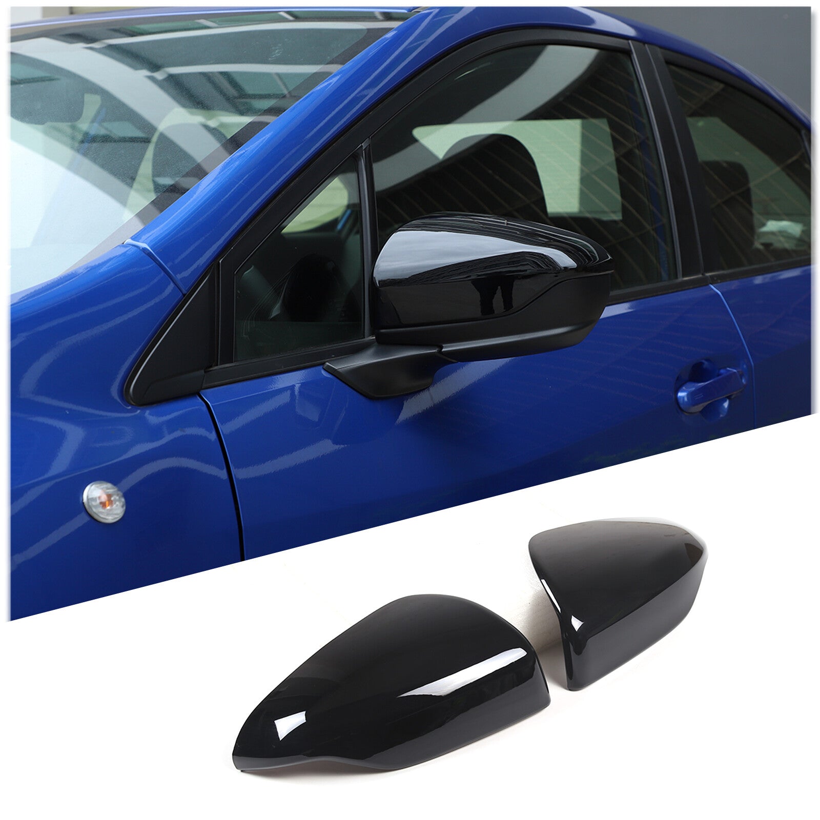 ya 5 8.7 Glossy Black ABS Car Exterior Mirror Cover for Subaru WRX 2021 - 2023 USA