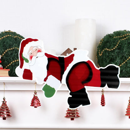 ya 25  Fence Peeper Decoration 2D Garden Fence Sign Or ment for Holiday