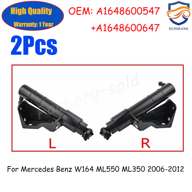 ya 13 2pcs Headlight Washer Nozzle Spray Jet for Mercedes-Benz GL450 4MATIC 2007-2012