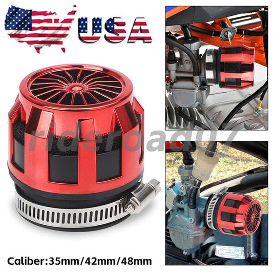 ya 8 5.26 1X Motorcycle Scooter 35/42/48mm Air Cleaner Filter Intake For Pit Dirt Bike ATV