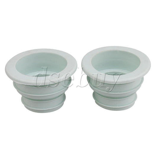 ya 14 2 Pcs PP Plastic Wash Basin Washer Vegetable Sink Floor Drain Seal Ring n