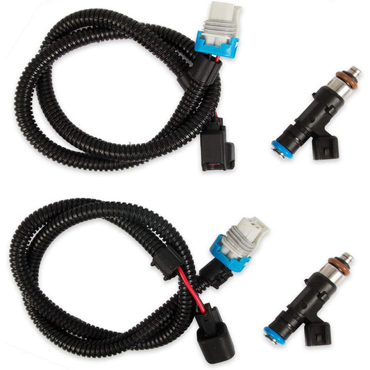 ya 2 6.30 2pcs Fuel Injectors w/ Harness For 11-14 for Polaris Ranger XP 800 Ranger 800