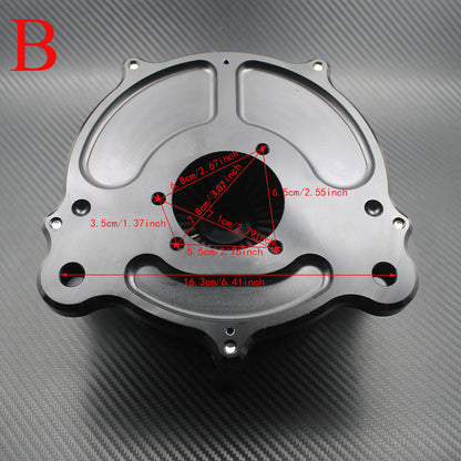 ya 5 8.7 Black Air Cleaner Air Filter Red Element Fit for Harley Dyna 00-17 Touring 00-07