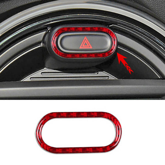 ya 1 7.4 Red Car Safety Warning Light Button Sticker for Mini COOPER S JCW F54 F55 F56