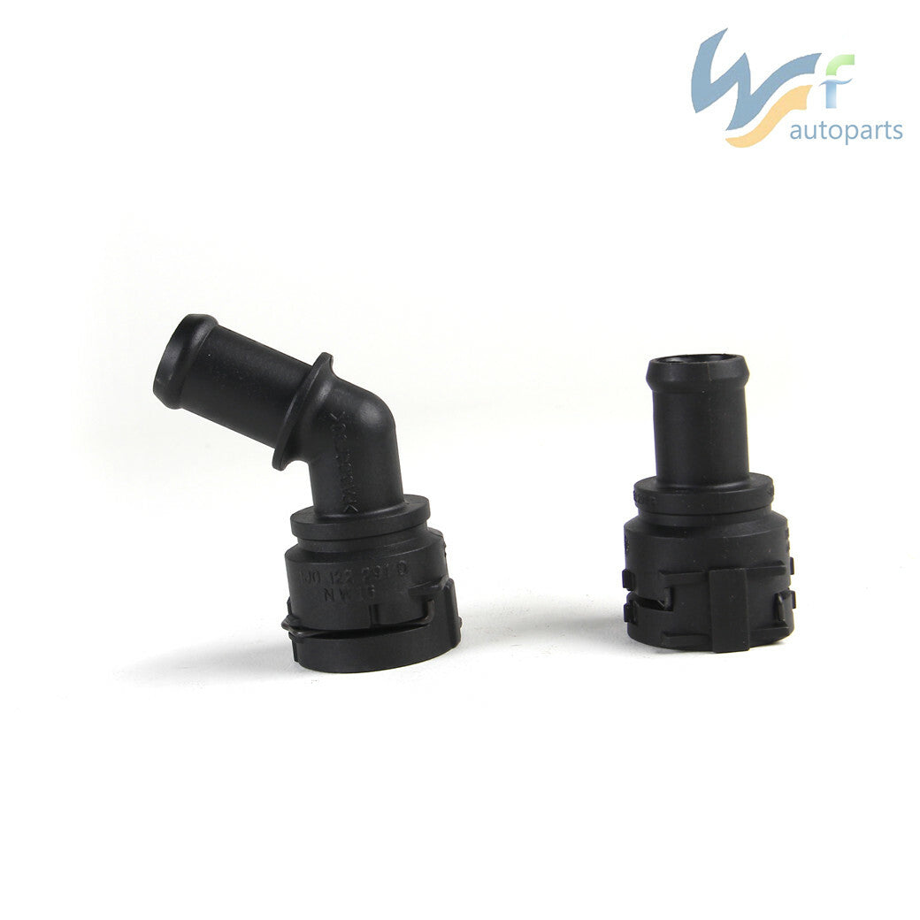 ya 5 8.7 2Pcs Cooling Hose Connectors Set Fit for VW Beetel 06-10 for JETTA for Golf MK4 1.8T