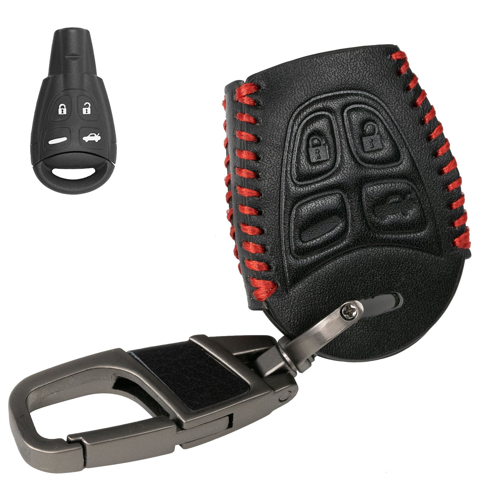 ya 5 8.7 for Saab 9-5 2003 2004 2005 2006-2009 4 Button Car Key Ring Fob Cover Case Shell
