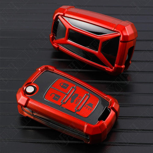 ya 10 5.28 Red Folding Flip Key Cover Fob Case for Chevrolet Camaro for Cruze Equinox 4 Buttons