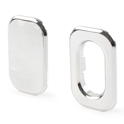 ya 5 8.7 Antenna Hole Accent + Filler Cover Fit for Harley Road Street Glide FLHR FLHX Chrome