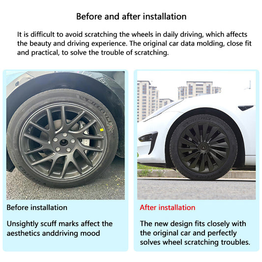 ya 2 7.14 18 Wheel Covers Replacement Version Hub Caps for for Tesla for Model 3 Accessories
