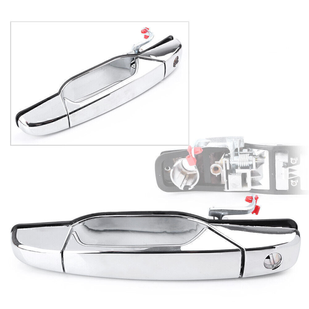 ya 11 6.6 Chrome Front Driver Exterior Door Handle Bar Fit 2007-13 08 for Chevy for GMC for Silverado