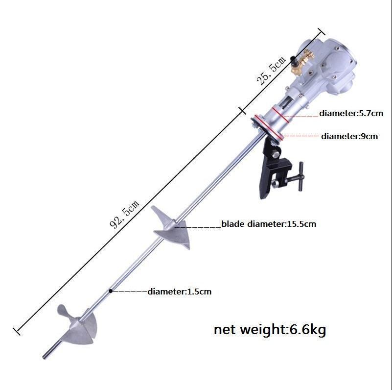 50 gallons pneumatic mixer Ink painting blender carry barrel stype mixer b