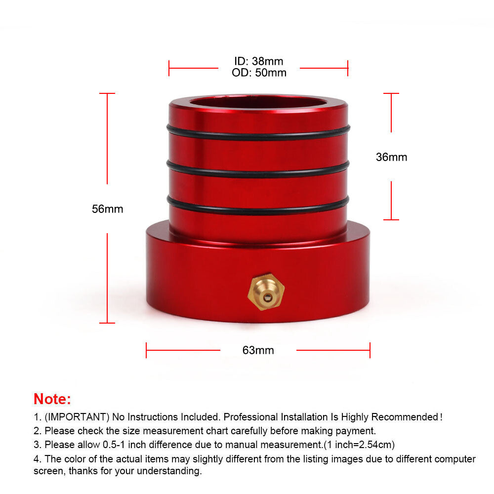 ya 5 8.7 MG21103 Front Inner Outer Axle Tube Seal Kit for Jeep for Wrangler JK TJ XY YJ Red