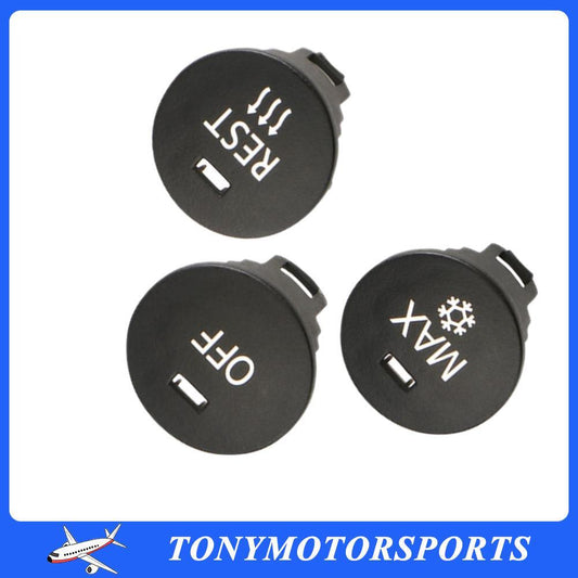ya 13 1 Set of Front A/C Switch Button Cover for BMW E60 E61 E63 E64 5 Series Black