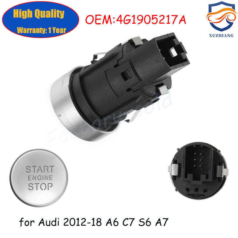 ya 1 8.5.1 The silver button for starting and stopping the engine switch is suitable for Audi 2012-2018 A6 C7 S6 A7 4G1905217A