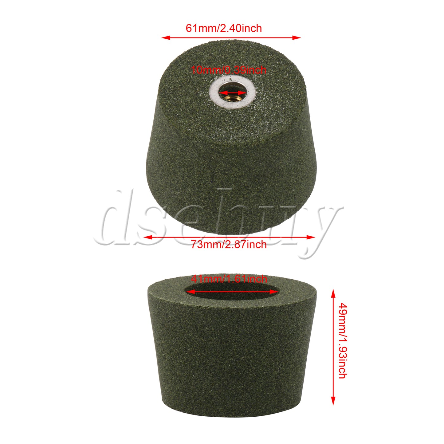 ya 14 Grinding Wheel 100 Grit for Stone Materials M10 Thread 2.41 x 2.87 Inch n