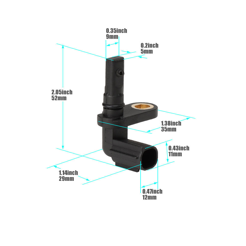 ya 1 8.5.2 4xABS Wheel Speed Sensor 4 Connector For Tundra 07-17 Front Rear Left&Right