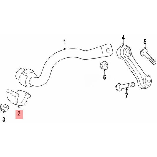 ya 8 5.27.2 80A411336 Stabilisatorklemme for Audi Q5 FY