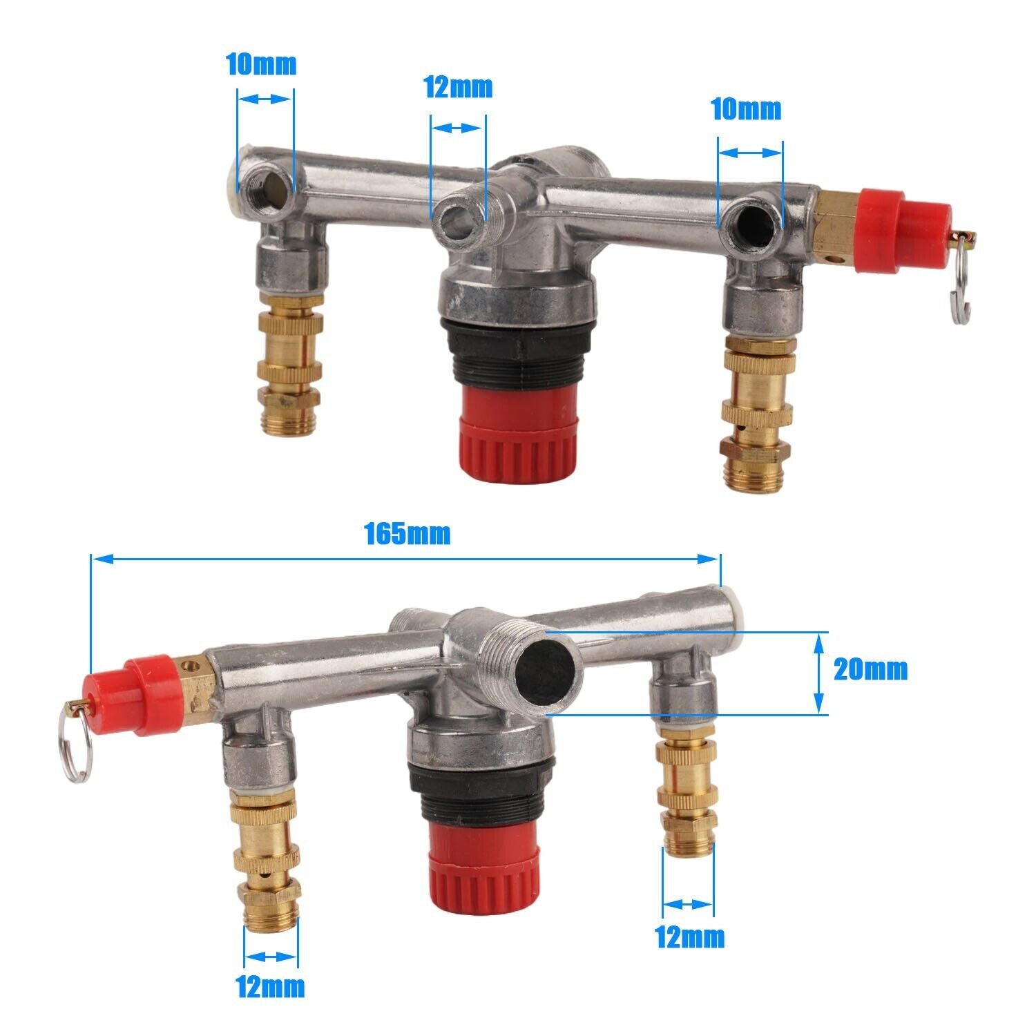 ya 14 Air Compressor Pressure Valve Switch-Control Manifold Regulator Gauges Tool KIT