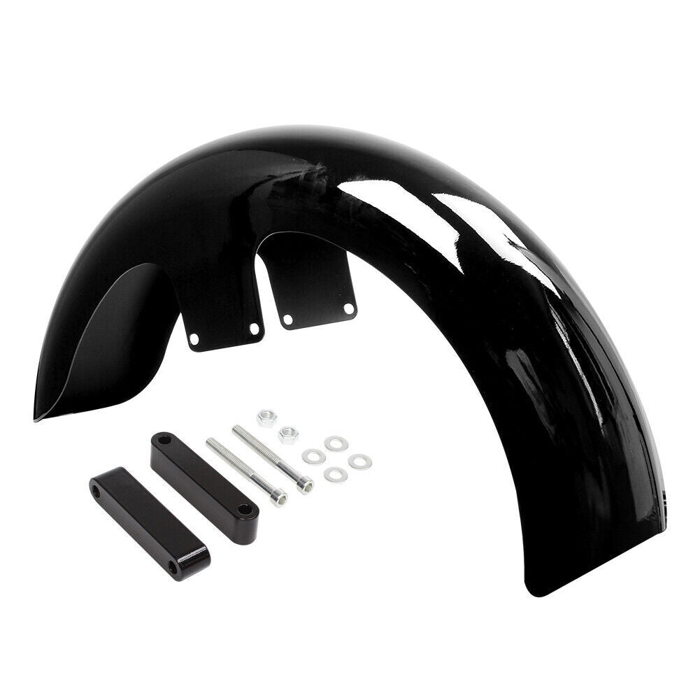 ya 5 8.7 Gloss Black 19-inch Wheel Package Front Fender for Harley Touring Glide Custom Bag
