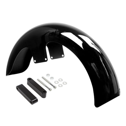 ya 5 8.7 Gloss Black 19-inch Wheel Package Front Fender for Harley Touring Glide Custom Bag