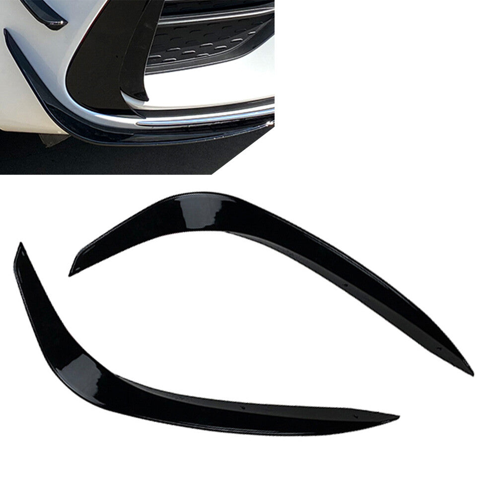 ya 3 6.25.3 Gloss Black Front Bumper Lip Splitter Spoiler for Mercedes-benz C-Class W206