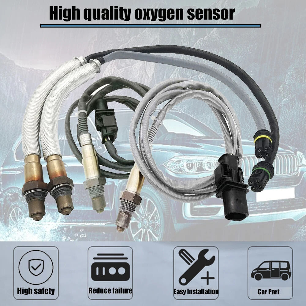 ya 1 8.5.3 4pcs oxygen sensor for 128i 328i 328i xDrive 328xi X3 3.0L 07-13