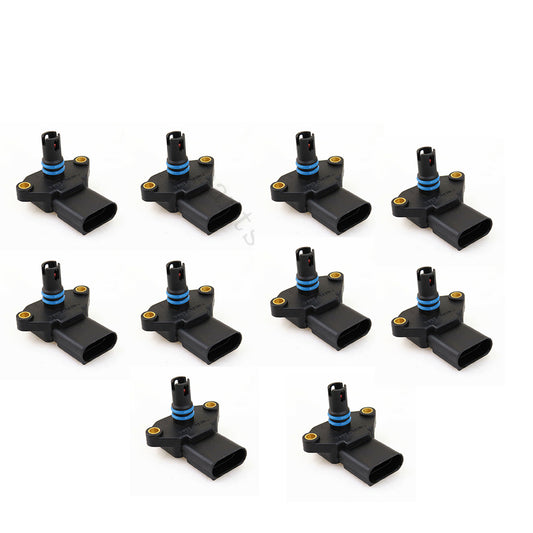 ya 1 8.5.1 10 * Car map intake manifold pressure sensor suitable for VW Caddy for Golf 4 for Jetta Polo for Bora 