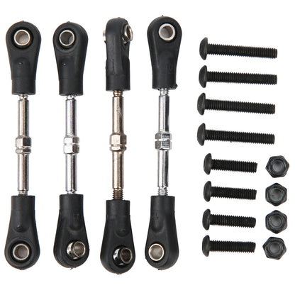 ya 14 4pcs Adjustable Steering Tie Rod Linkage Replacement Accessory For 1/10 RC