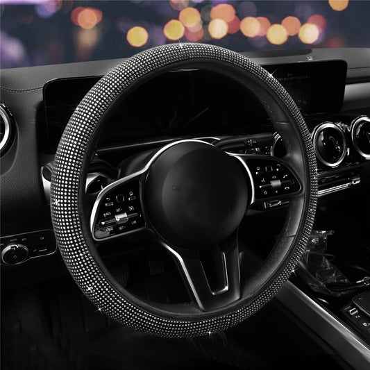 ya 8 5.27 Car Steering Wheel Cover Crystal Rhinestone Diamond Glitter Sparkling Universal
