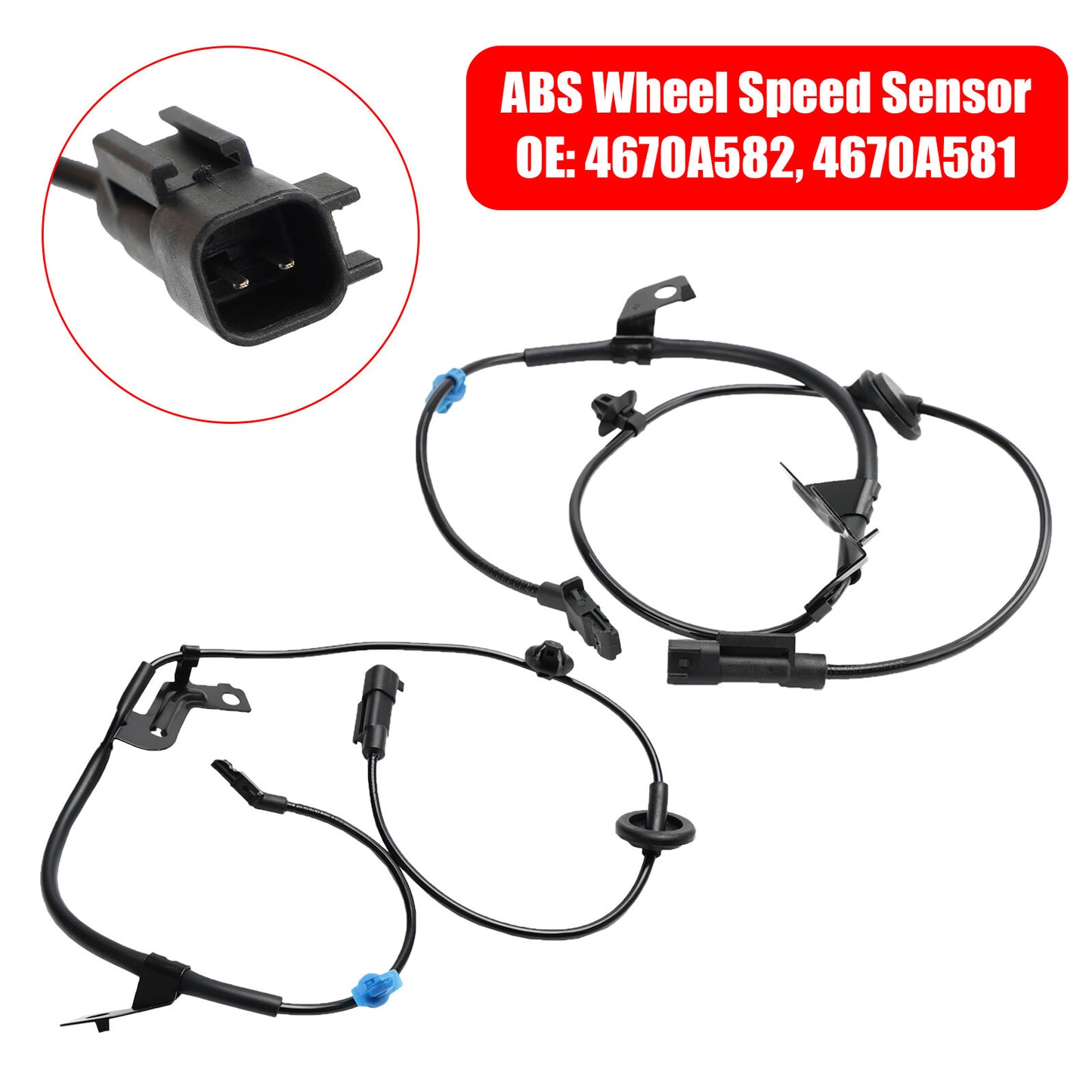 ya 1 8.5.1 2Pc Rear Left&Right ABS Wheel Speed Sensor for Jeep Compassm Mk49 Patriotm Mk7U1