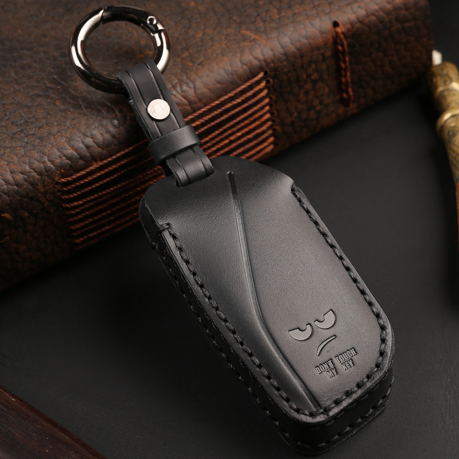 ya 5 8.7 for BMW Ix X7 I7 XM 2023 2024 Leather Remote Key Ring Cover Protect 3 Button