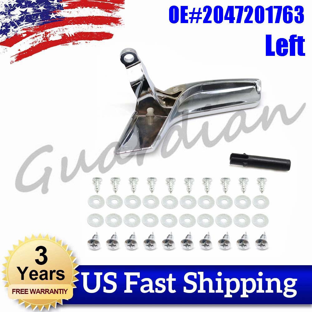ya 11 6.6 1PC Left Bright Silver Inside Upgraded Door Handle Kit for Mercedes C250 C300