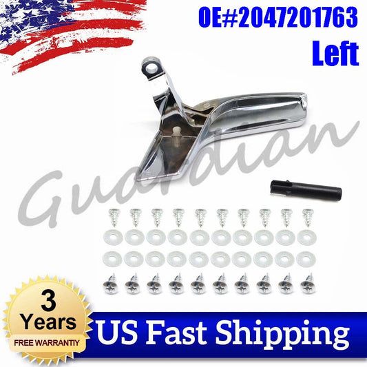 ya 11 6.6 1PC Left Bright Silver Inside Upgraded Door Handle Kit for Mercedes C250 C300