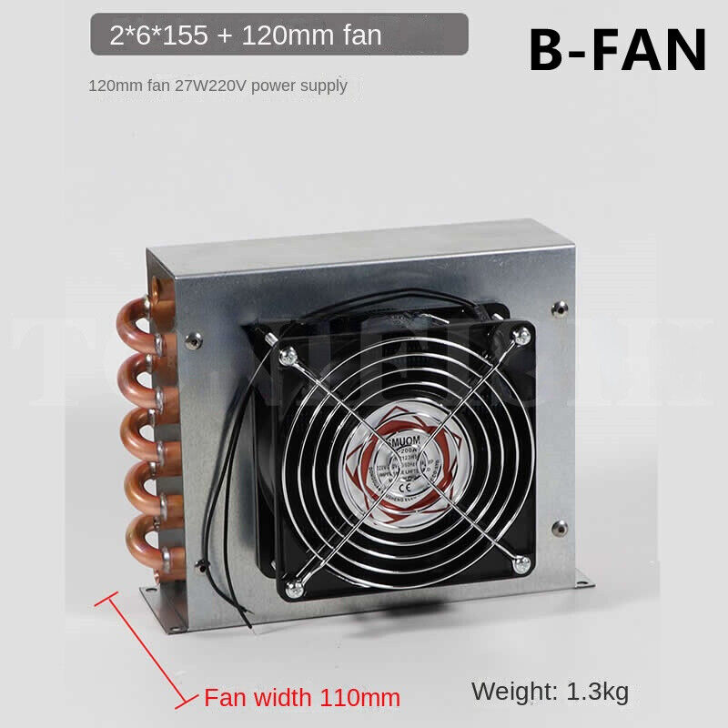 New Condenser Air-cooled Water-cooled Aluminum Fin Copper Tube Heat Exchanger